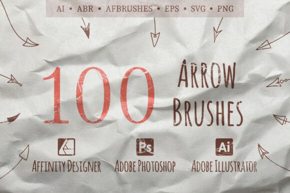 100 Stretchless Arrow Brushes: A Design Toolkit for Dynamic Visuals