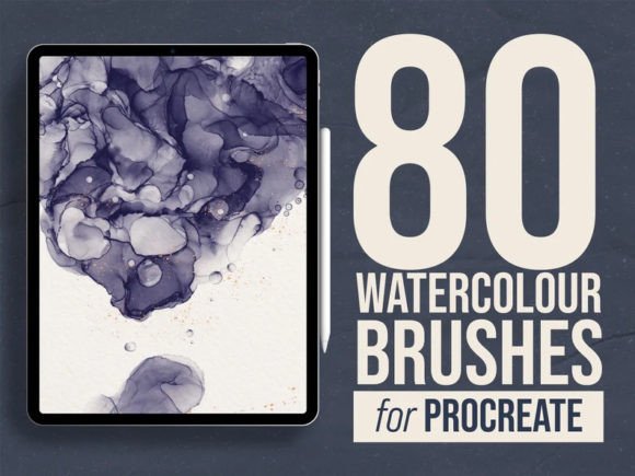 80 Watercolor Procreate Brushes: A Complete Artist's Toolkit
