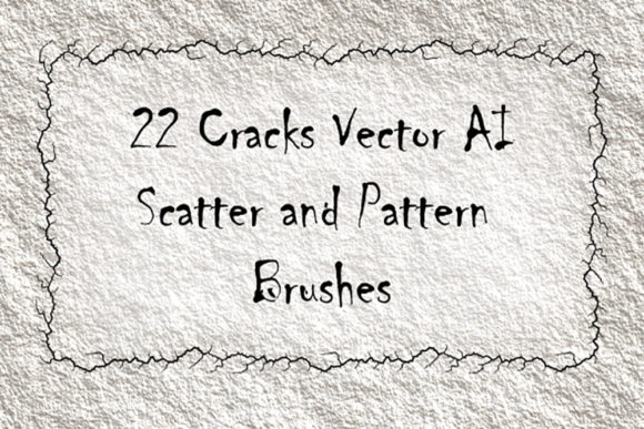 Add Authentic Grunge Texture with 22 Crack Shabby Illustrator Brushes