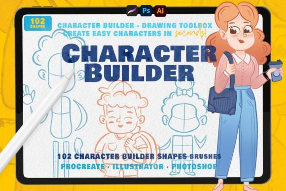 Character Builder Drawing Toolkit: Create Characters in Seconds