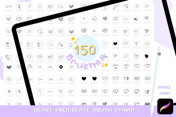 Effortless Charm: Mastering the Procreate Brush Stamp Heart Set