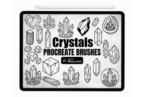 Elevate Your Art with Crystals Procreate Brushes