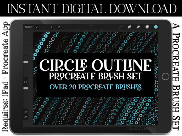 Elevate Your Digital Art with Procreate Circle Outline Brushes