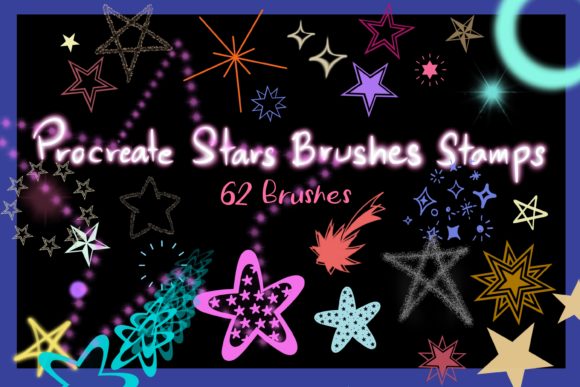 Elevate Your Projects with Procreate Stars Brushes Stamps