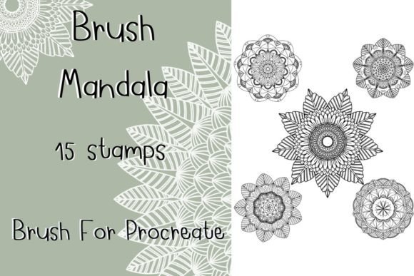Explore Creative Freedom with Mandala Brush 15 Stamps