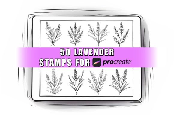 Lavender Procreate Stamps Brushes: Elevate Your Digital Botanicals