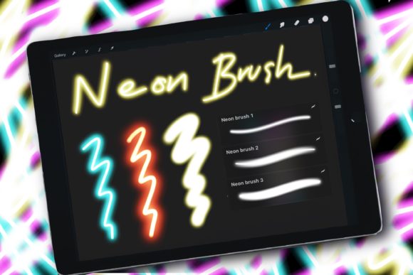 Neon Brush for Procreate: A Glowing Addition to Your Digital Toolkit