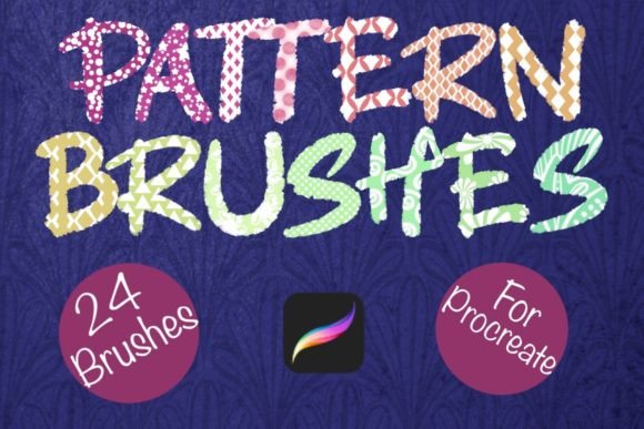 Pattern Brushes 2 for Procreate: Instant Hand-Drawn Texture