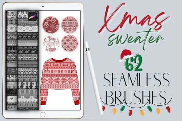 Procreate Christmas Sweater Knit Pattern: Festive Digital Design