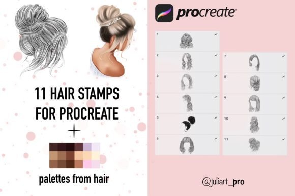 Procreate Hair Stamps: Paint Realistic Portraits Fast