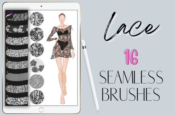 Procreate Lace Pattern Seamless Brushes: Instant Elegance