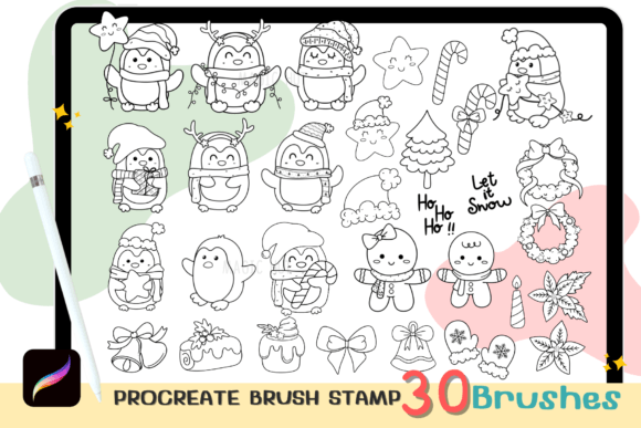 Procreate Penguin Brush Stamp: Your Winter Design Shortcut