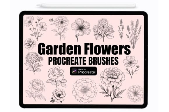Unleash Your Creativity with Garden Flowers Procreate Stamps